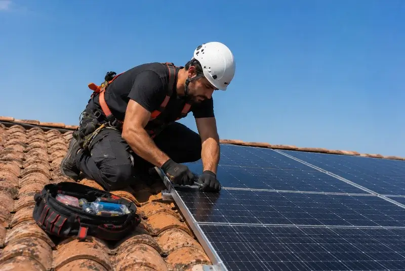 Maintenance et monitoring de panneaux solaires à Lansac